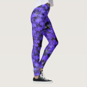 Bleu clair Fleurs Motif Legging (Droite)