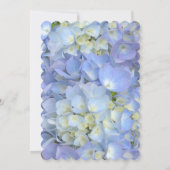 Bleu clair Hydrangea Invitation fête d'anniversair (Dos)