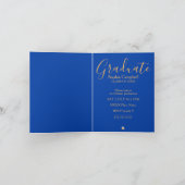 Bleu clair Invitation de graduation (Intérieur)