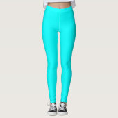 « BLEU CLAIR » LEGGINGS DE VÊTEMENTS ACTIFS (Devant)