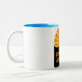 Bleu clair Mug à deux tons 15 oz (Gauche)