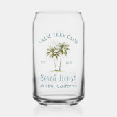 Bleu clair Palmiers Palmiers Moderne Maison de Pla (Recto)