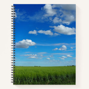 Bleu clair Prairie Sky photo Carnet spiral