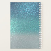 Bleu clair Turquoise Parties scintillant brillante (Dos)