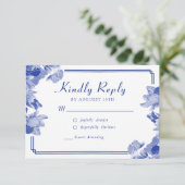 Bleu Classique et Blanc Chic Chinoiserie RSVP (Debout devant)