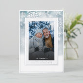 Bleu classique Fléau de neige Bleu Joyeux Vacances (Debout devant)