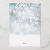 Bleu classique Fléau de neige Bleu Joyeux Vacances (Verso)