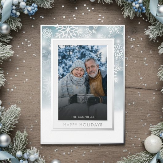 Bleu classique Fléau de neige Bleu Joyeux Vacances