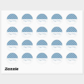 Bleu Classy Diamond Stickers Vacances (Feuille)
