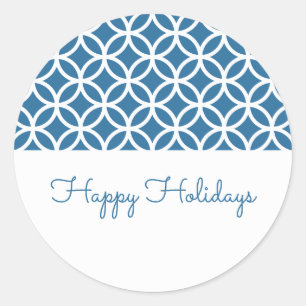 Bleu Classy Diamond Stickers Vacances