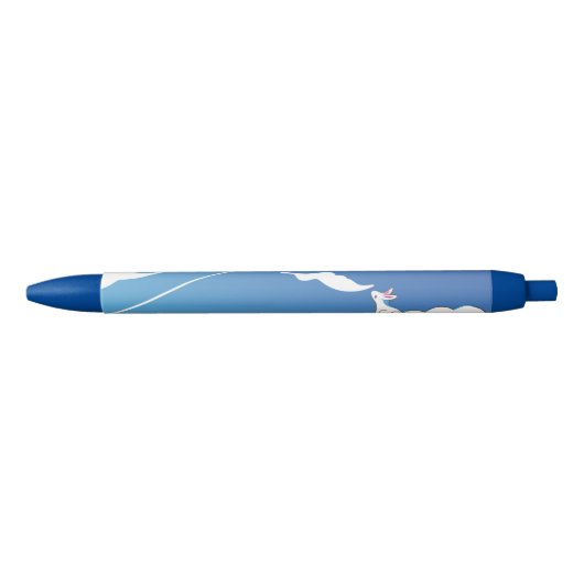 Bleu Cloud contemplant le stylo Bunny Sky (Devant)