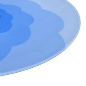 Bleu Clouds Spiral Planche à découper en verre (Coin)