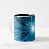 Bleu Coeur tasse bicolore (Devant gauche)