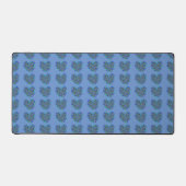 Bleu Coeurs de bureau Mat (Recto)