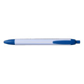 Bleu Concevez votre propre stylo avec logo et texte d'e (Dos)