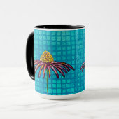 Bleu Coneflower mug (Devant gauche)