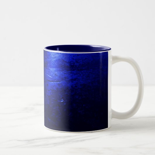 Bleu congelé Marine Bleu 11 oz Mug à deux tons (Droit)