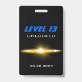 Bleu contrôleur de partie vidéo Favoriser Badge (Dos)