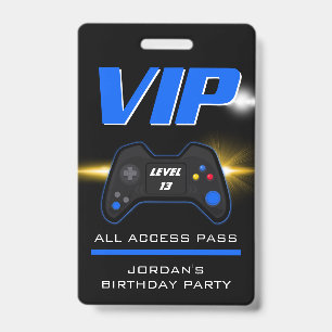 Bleu contrôleur de partie vidéo Favoriser Badge