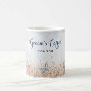 Bleu Cornflowers & Blé Field La Mug de la chambre