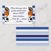 Bleu Couleur Bloc Sports Menu Insertion (Devant / Derrière)