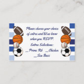 Bleu Couleur Bloc Sports Menu Insertion (Devant)