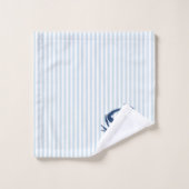 Bleu Crabe Bleu Nautique Bleu Bande Peinture (Gant de toilette)