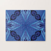 Bleu Creative motif puzzle puzzle (Horizontal)