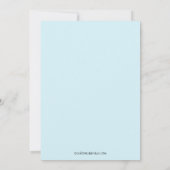 Bleu Crème de glace Cone Invitation d'anniversaire (Dos)