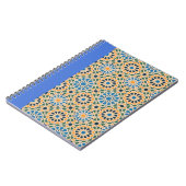 Bleu dans le Carnet Motif Bloom Boho (Côté gauche)