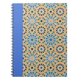 Bleu dans le Carnet Motif Bloom Boho