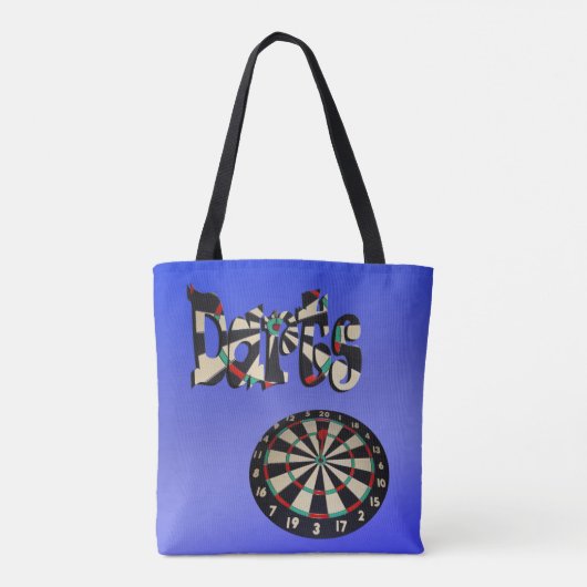 Bleu Darts Logo Dartboard Design, Sac fourre-tout (Dos)