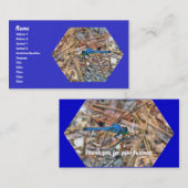 Bleu Dasher Dragonfly Items Carte de visite (Devant / Derrière)