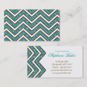 Bleu de brun d'étincelle de Chevron de carte de (Devant / Derrière)