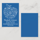 Bleu de carte de visite professionnelle de visite (Devant / Derrière)