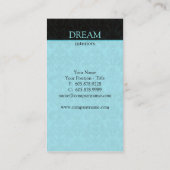 Bleu de carte d'entreprise immobilière de lustre (Dos)