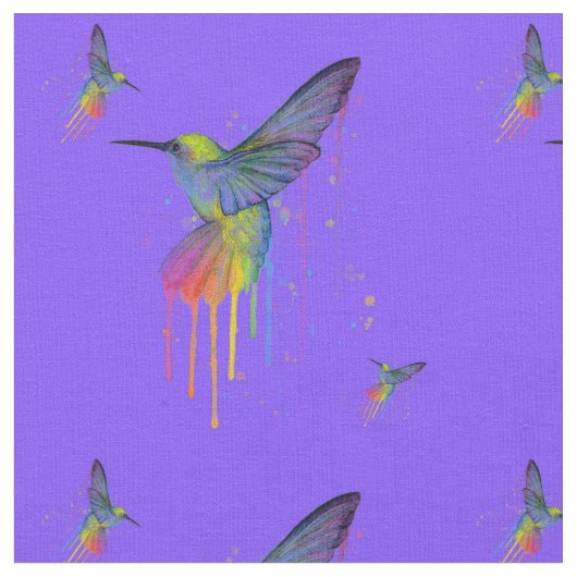 Bleu de colibris et tissu de Brights (Fermer)