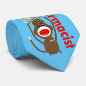 Bleu de cravate de singe de chaussette de (Roulé)