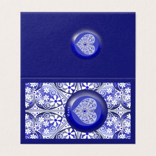 Bleu de dentelle en céramique de Grèce (Outside Unfolded)