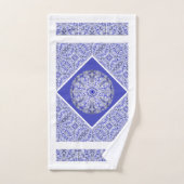 Bleu de dentelle en céramique de Grèce (Serviette à main)