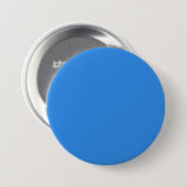 Bleu de France (vaste kleur) Ronde Button 7,6 Cm (Voorkant /achterkant)