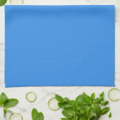 Bleu de France (vaste kleur) Theedoek (Gevouwen)