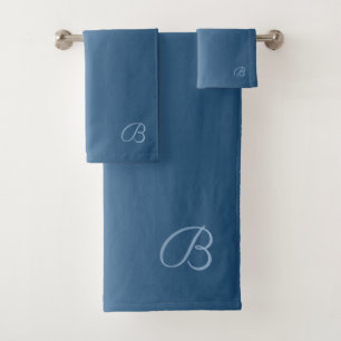 Bleu de gradient avec le monogramme fait sur