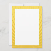 Bleu de jaune de carte de remerciements de Mitzvah (Dos)