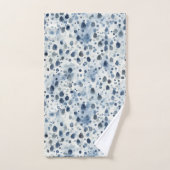 Bleu de jour de pluie (Serviette à main)