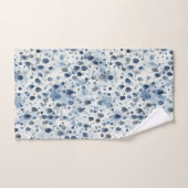 Bleu de jour de pluie (Serviette à main)