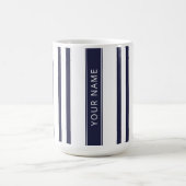 Bleu de la Marine avec ton nom Mug (Centre)
