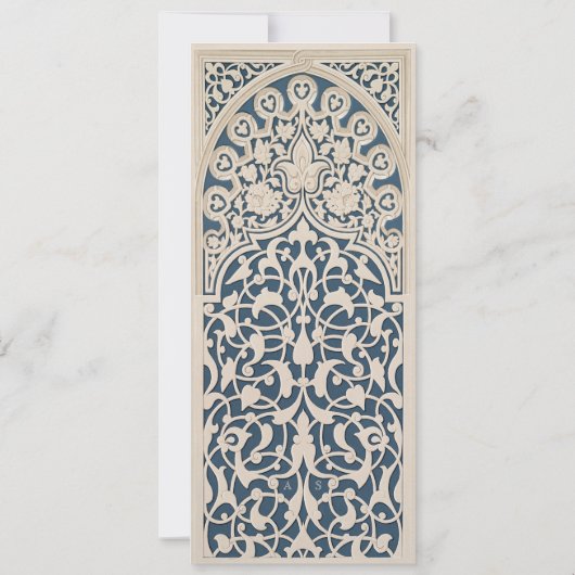 Bleu de la marine classique Faire-part de mariage (Dos)