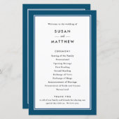 Bleu de la marine frontalière classique, Programme (Devant / Derrière)