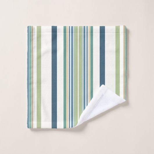 Bleu de la Marine Vert clair (Gant de toilette)